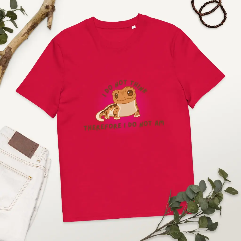 i do not think, therefore i do not am Gecko Fancy Shirt 