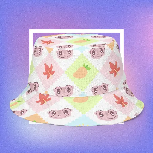 Gecko Fancy Reversible Bucket Hat