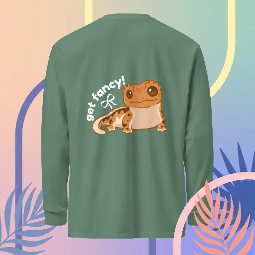 Tricolor Crested Gecko Long Sleeve T-Shirt