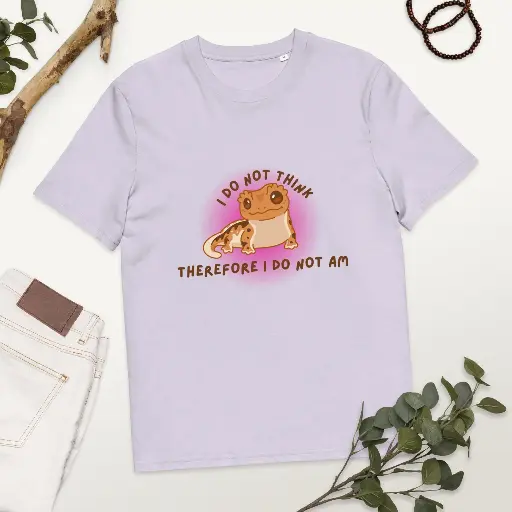 i do not think, therefore i do not am Gecko Fancy Shirt 